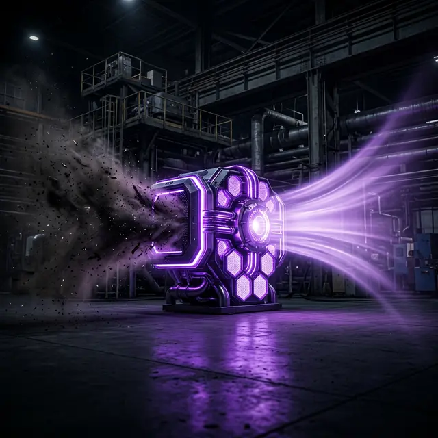 Sistema di filtrazione industriale avanzato con flussi di aria pura