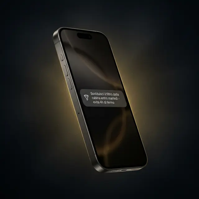 Notifica IA predittiva su smartphone